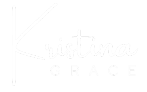 kristina grace - white logo